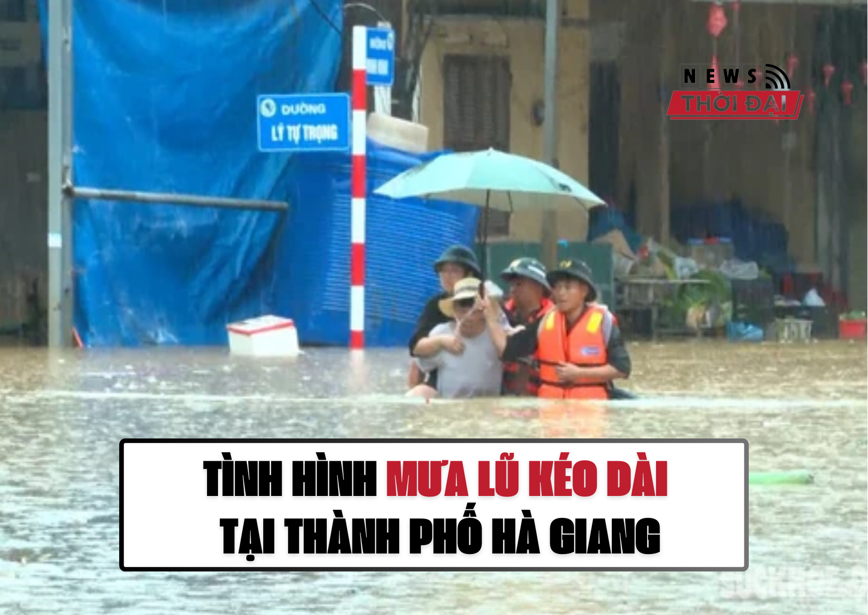 TÌNH HÌNH MƯA LŨ KÉO DÀI TẠI THÀNH PHỐ HÀ GIANG